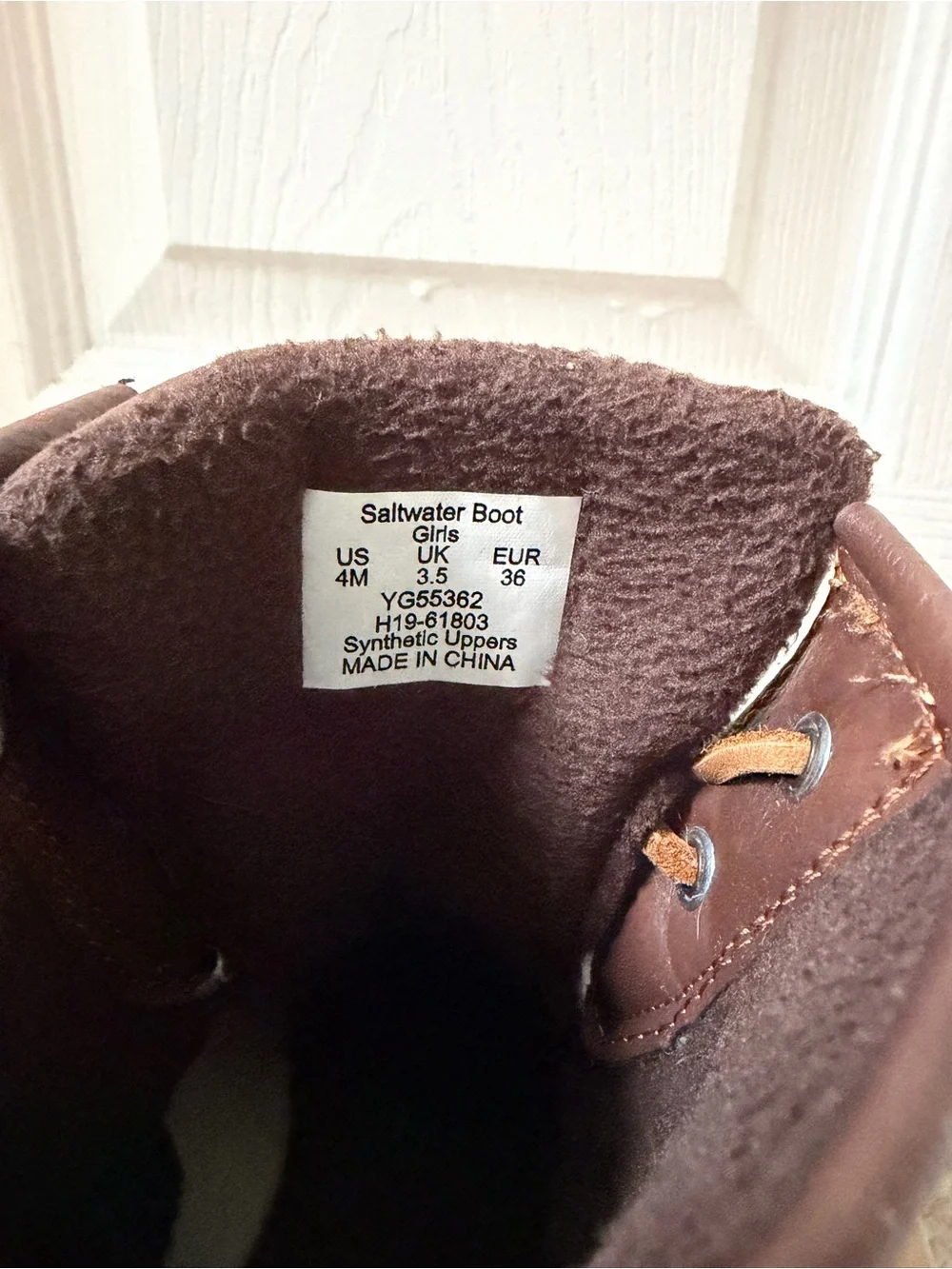 Sperry worn wet